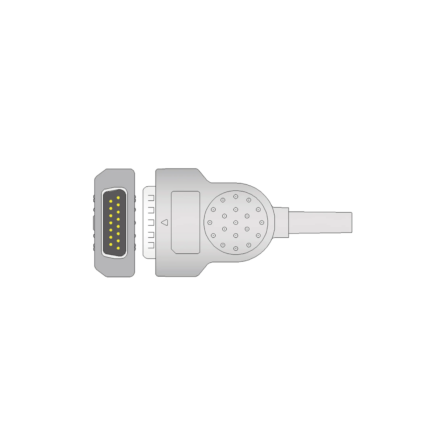 Cable Reusable de EKG Compatible con Philips