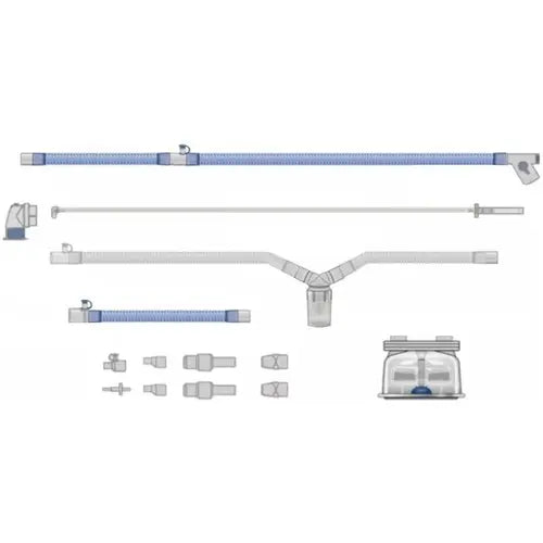 CIRCUITO PARA VENTILACION CON RAMA INSPIRATORIA CALENTADA NEONATAL Y LINEA DE PRESEION CON TRAMPA DESECHABLE