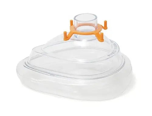 MASCARILLA DE ANESTESIA CLASICA, ADULTO GRANDE, CON ANILLO NARANJA, 22 F TAMAÑO 5