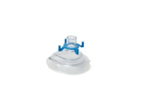 MASCARILLA DE ANESTESIA CLASICA, NEONATAL, CON ANILLO AZUL CLARO, 15MM TAMAÑO 0